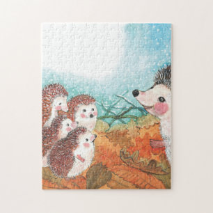 Egels die met elkaar praten Illustratie Legpuzzel