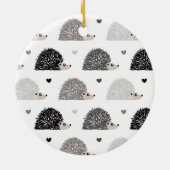 Egels en harten keramisch ornament (Achterkant)