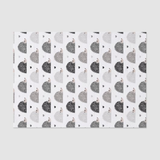 Egels en harten tissuepapier (Voorkant)