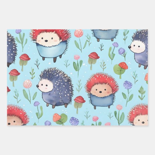 Egels en Plaid Inpakpapier Vel (Voorkant)