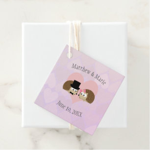 Egels in de liefde bedankjes labels