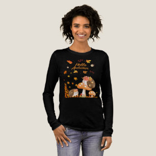 Egels in het herfstlandschap Tri-Blend shirt