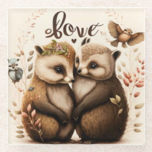 Egels in het Onderzetter van de liefde