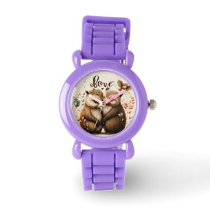 Egels in liefde horloge