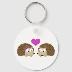 Egels in liefde sleutelhanger