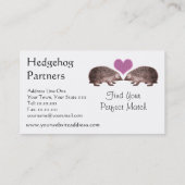 Egels in Love Romantic Matchmaking Dating Visitekaartje (Achterkant)