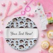 Egels met tekst papieren bordje (Feest)