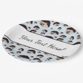 Egels met tekst papieren bordje (Gekanteld)