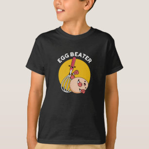 Egg Beater Funny Boxing Pun Dark BG T-shirt