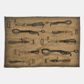 Egg Beaters Burlap Kitchen Towel Theedoek (Horizontaal)