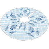 Egg Blue Chinoiserie Ginger Jar Jars Kerstboom Rok (Gekanteld)