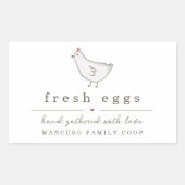 Egg Carton Label - Personalize for Farm or Coop (Voorkant)