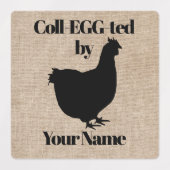 Egg Carton Stickers Coll-EGG-ted door JOUW NAAM (Design 1)