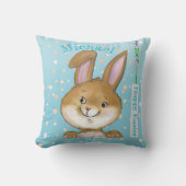 Egg-citeren Egg Hunt Kinder Blauwe Sierkussen (Voorkant)