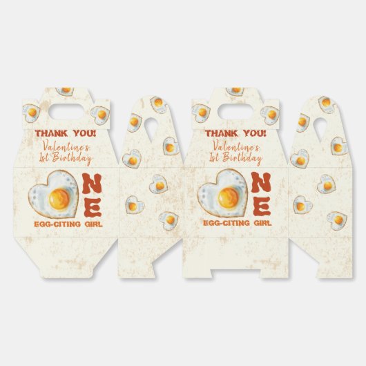 EGG-CITING BBQ BABY BIRTHDAY BEDANKDOOSJES (Ongevouwen)