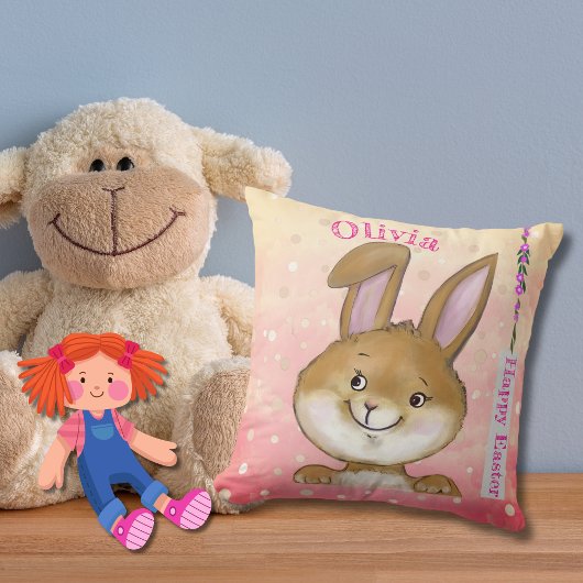 Egg-citing Egg Hunt Kinder Roze Kussen