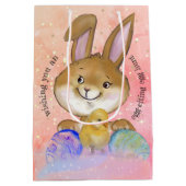 Egg-citing Egg Hunt Kinder Roze Medium Cadeauzakje (Achterkant)