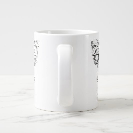 EGG & DART Big White Mug (Dos)