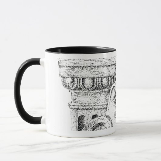 EGG & DART Black Combo Mug (Gauche)