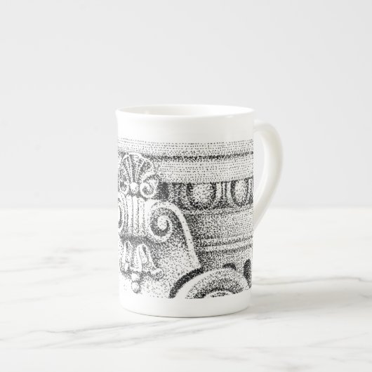EGG & DART Bone China Mug (Devant droit)