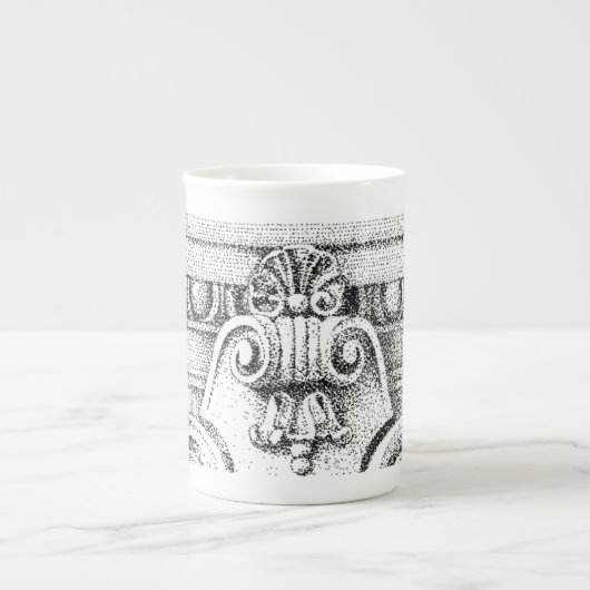 EGG & DART Bone China Mug (Devant)