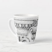 EGG & DART Latte Mug (Angle gauche)