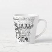 EGG & DART Latte Mug (Droite)