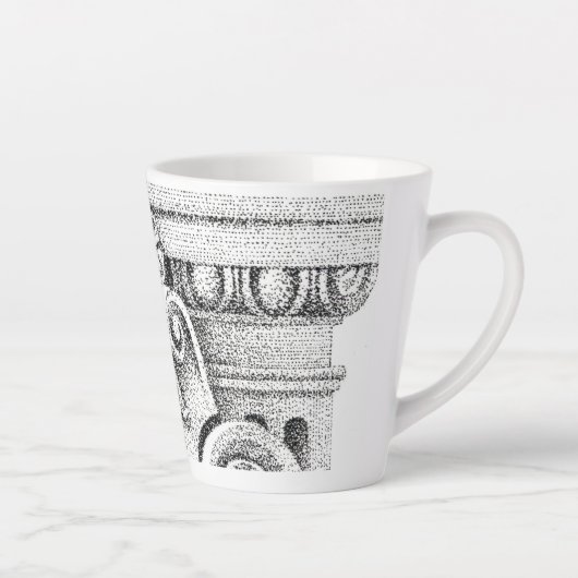 EGG & DART Latte Mug (Droite)