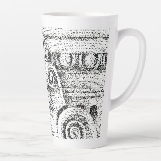 EGG & DART Tall Latte Mug (Droite)