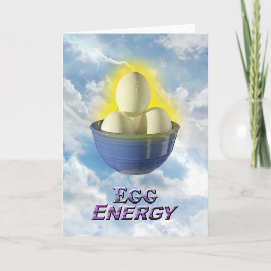 Egg Energy - Carte de voeux Vert (Devant)