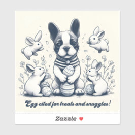 Egg-geciteerd voor lekkernijen en knuffels! sticker