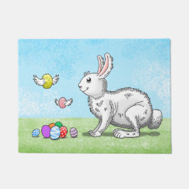 Egg Hunt Bunny Deurmat