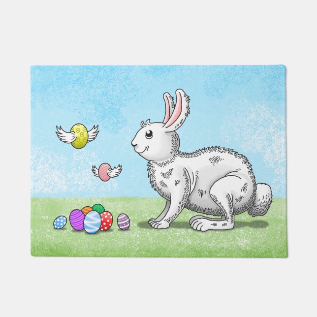 Egg Hunt Bunny Deurmat (Voorkant)