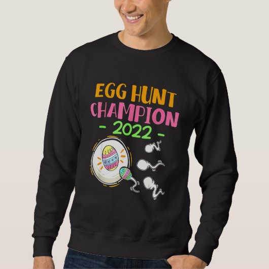 Egg Hunt Champion 2022 Paaszwangerschap Trui (Voorkant)