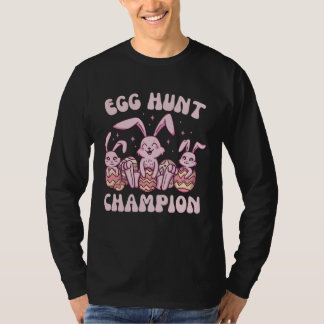 Egg Hunt Champion  Cute Easter Egg for Boys Girls  T-shirt