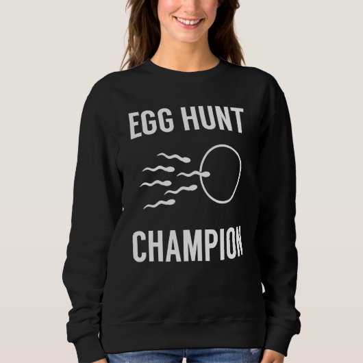 Egg Hunt Champion Funny Dad Paaszwangerschap Annou Trui (Voorkant)