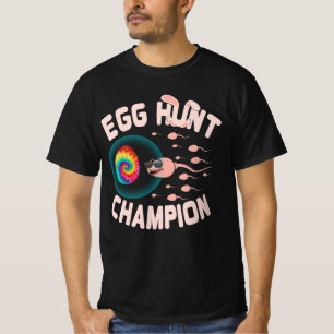 Egg Hunt Champion Pap Pasen Zwemelen Announ T-shirt