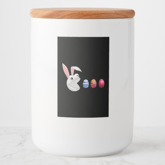 Egg Hunt Easter Bunny Voedselcontainer Etiket (Voorkant)