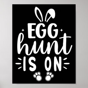 Egg Hunt is op paasdag een grappige dag, de eierja Poster