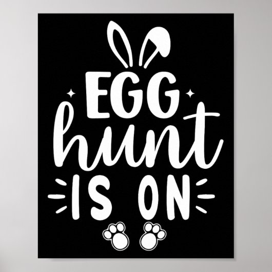 Egg Hunt is op paasdag een grappige dag, de eierja Poster (Voorkant)