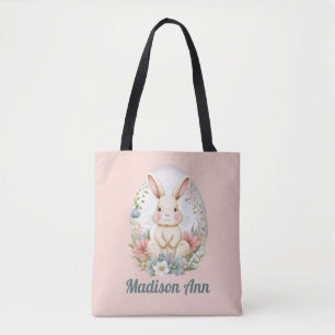 Egg Hunt Personalized Easter Bunny Kinder Canvas t Draagtas