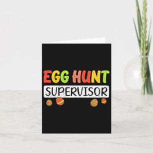 Egg Hunt Supervisor Matching Easter Rabbit Ears Eg Kaart