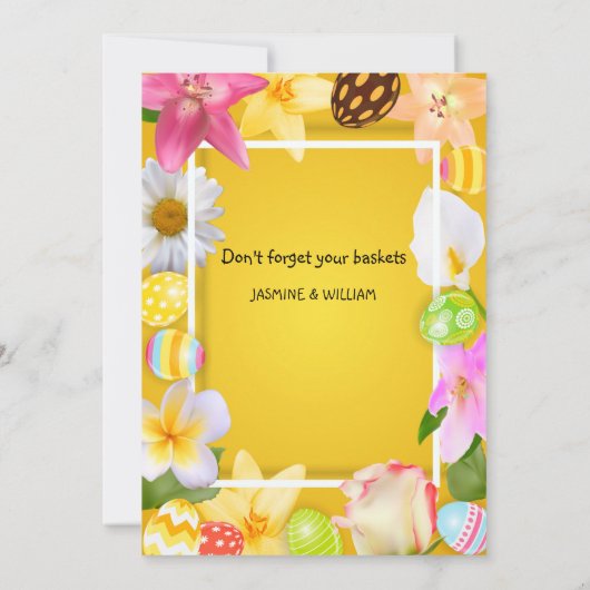 Egg Hunt Uitnodiging (Achterkant)