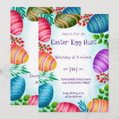 Egg Hunt Uitnodiging – Leuk & Feestelijk Pasen (Voorkant / Achterkant)