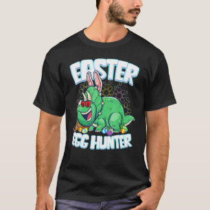 Egg Hunter Easter Dinosaur Bunny Kinder Boys Trice T-shirt