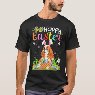 Egg Hunting Bunny Cavalier King Charles Spaniel do T-shirt