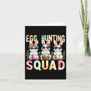 Egg Hunting Squad Paasdag Bunny Egg Hunt Happy Kaart