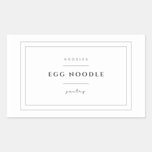 Egg Noodles Etiket Sticker (Voorkant)