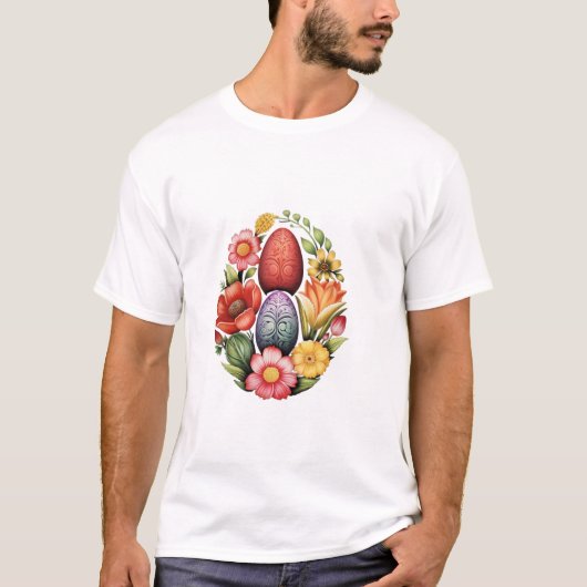 Egg Paasdag Egg Hunt Flow T-shirt (Voorkant)