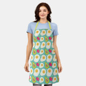 Egg Pattern Apron Schort (Gedragen)